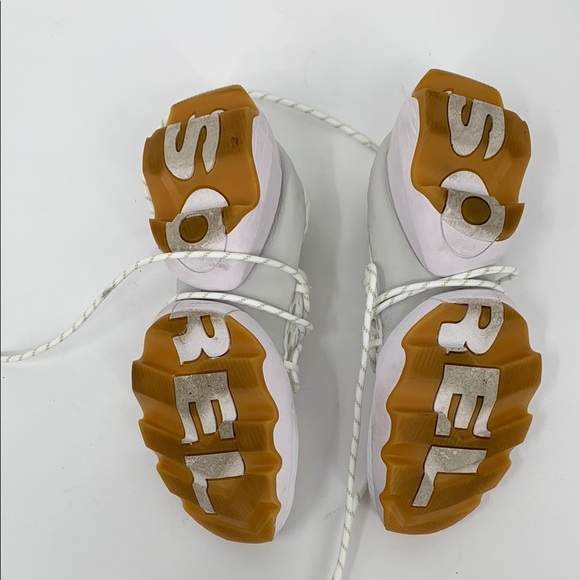 Sorel Kinetic Impact sneakers shoe white mesh fabric lace-up women 8 - Picture 5 of 6